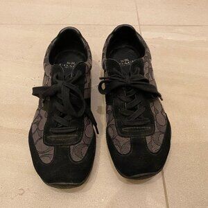 Coach BLK Signature canvas/suede sneakers 6.5